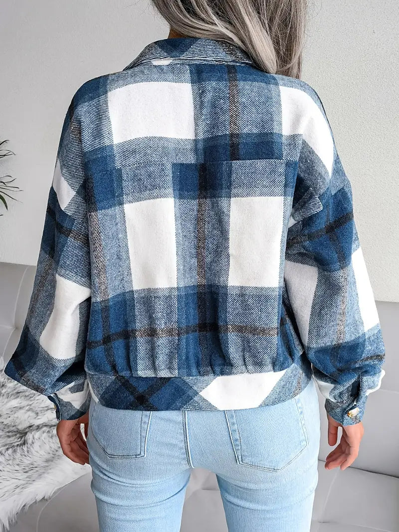 Karierte Flanelljacke