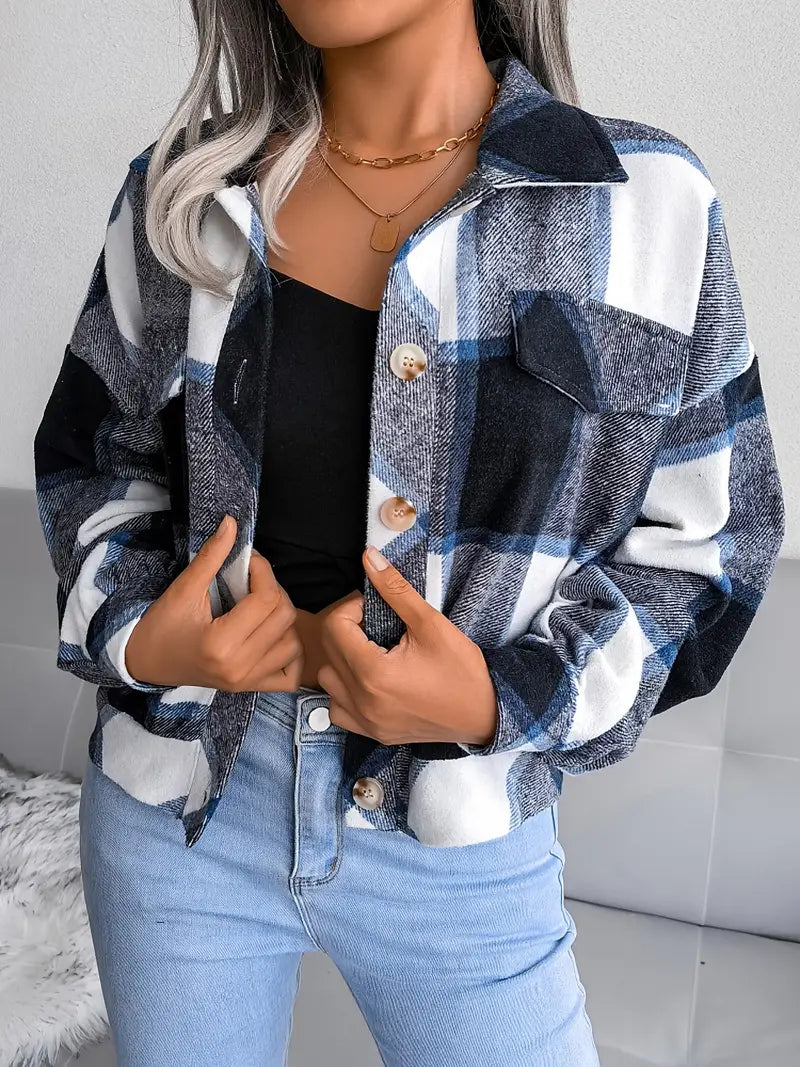Karierte Flanelljacke