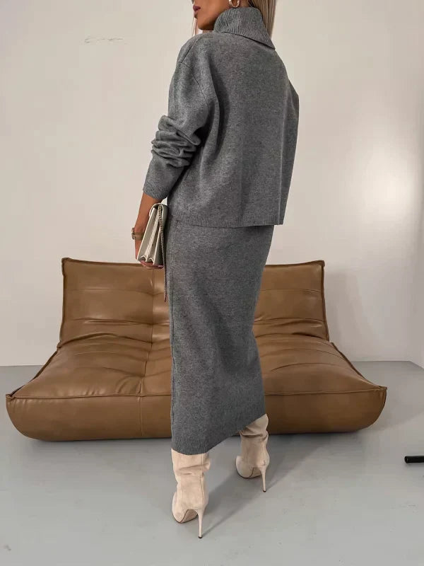 Martina | Set aus Kleid und Rollkragenpulli