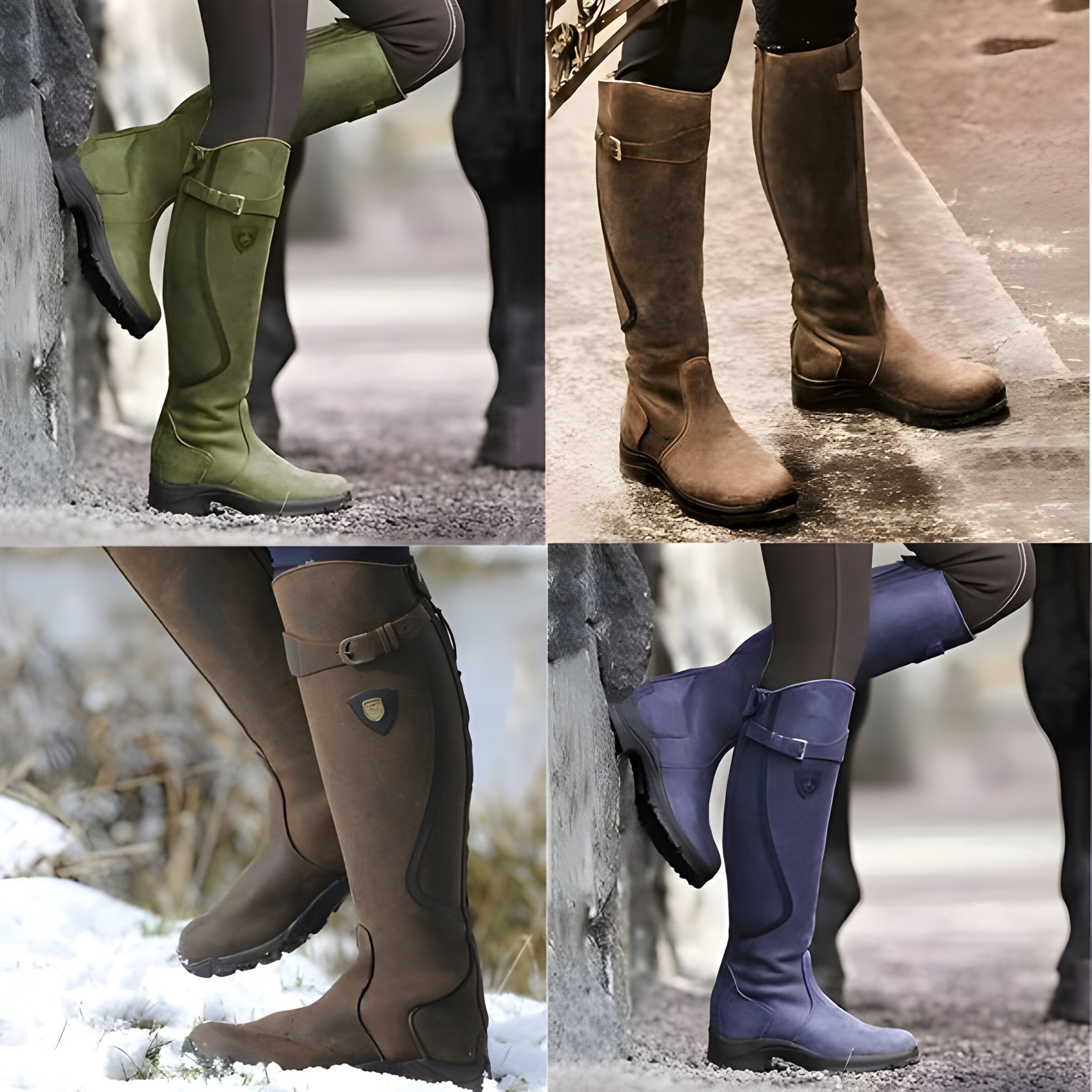 Morgan - Lange Lederstiefel