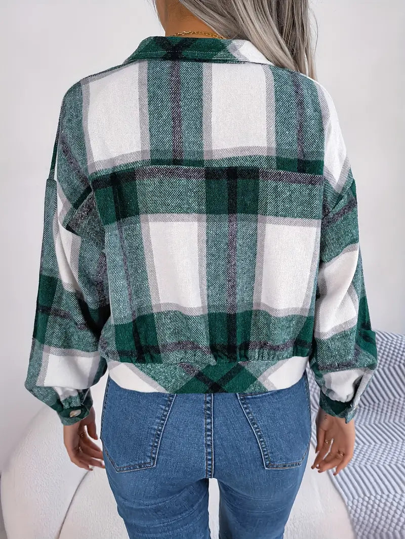 Karierte Flanelljacke