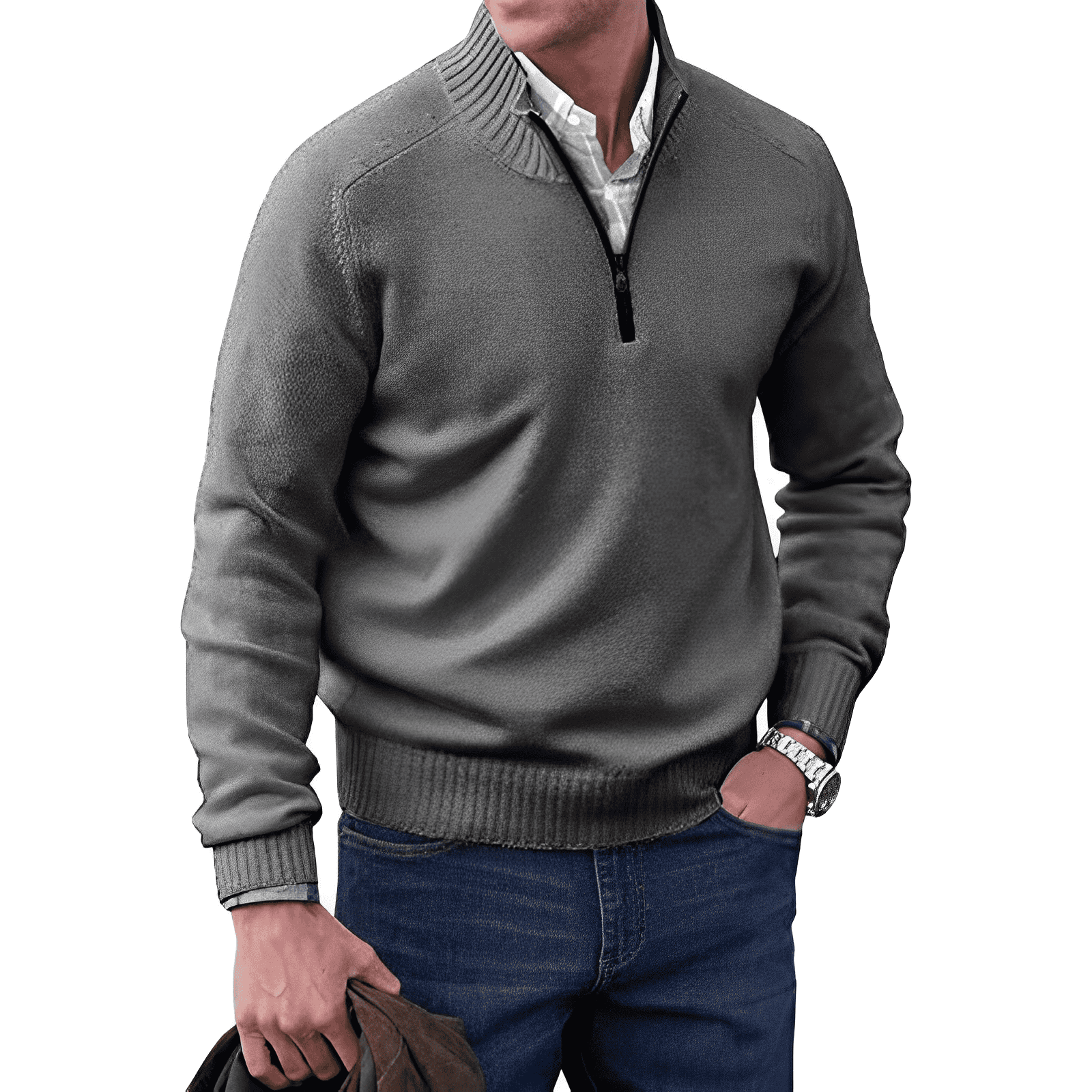 Christoph™ - Pullover mit Reißverschluss