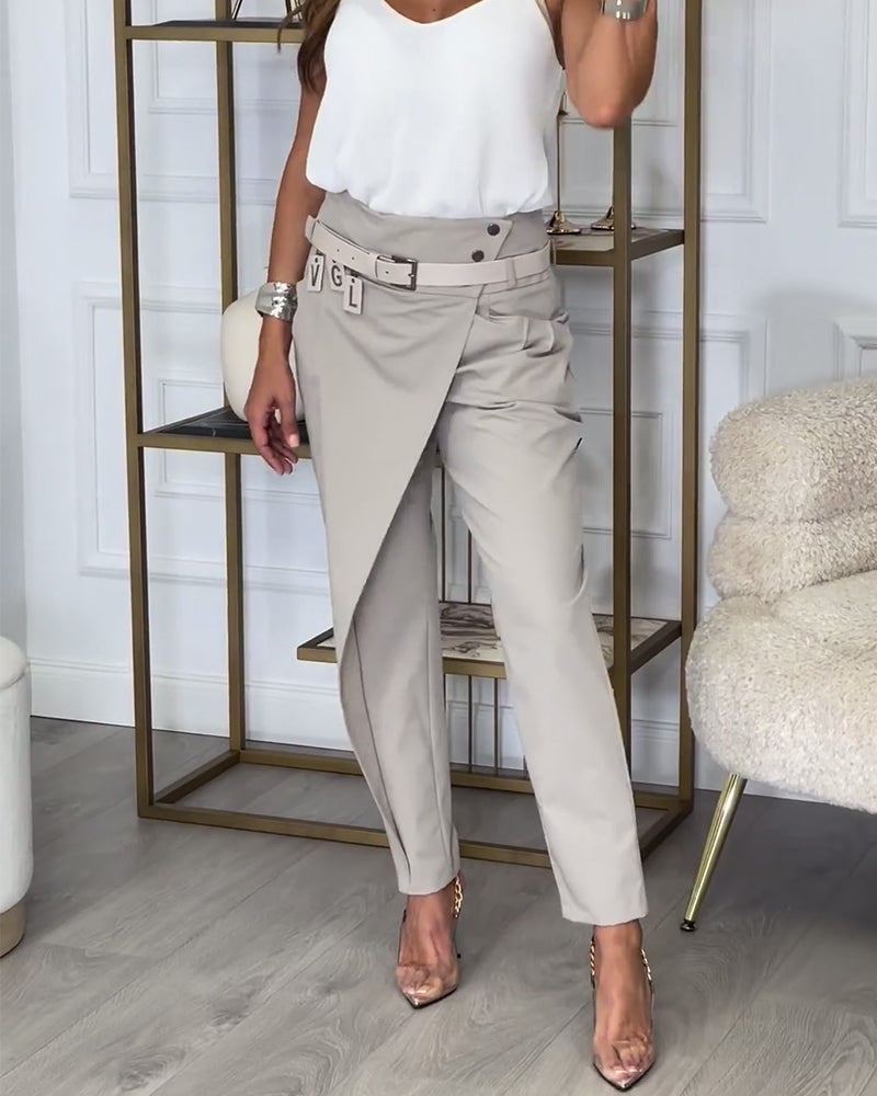 Leona | Patchwork-Hose mit Gürtel