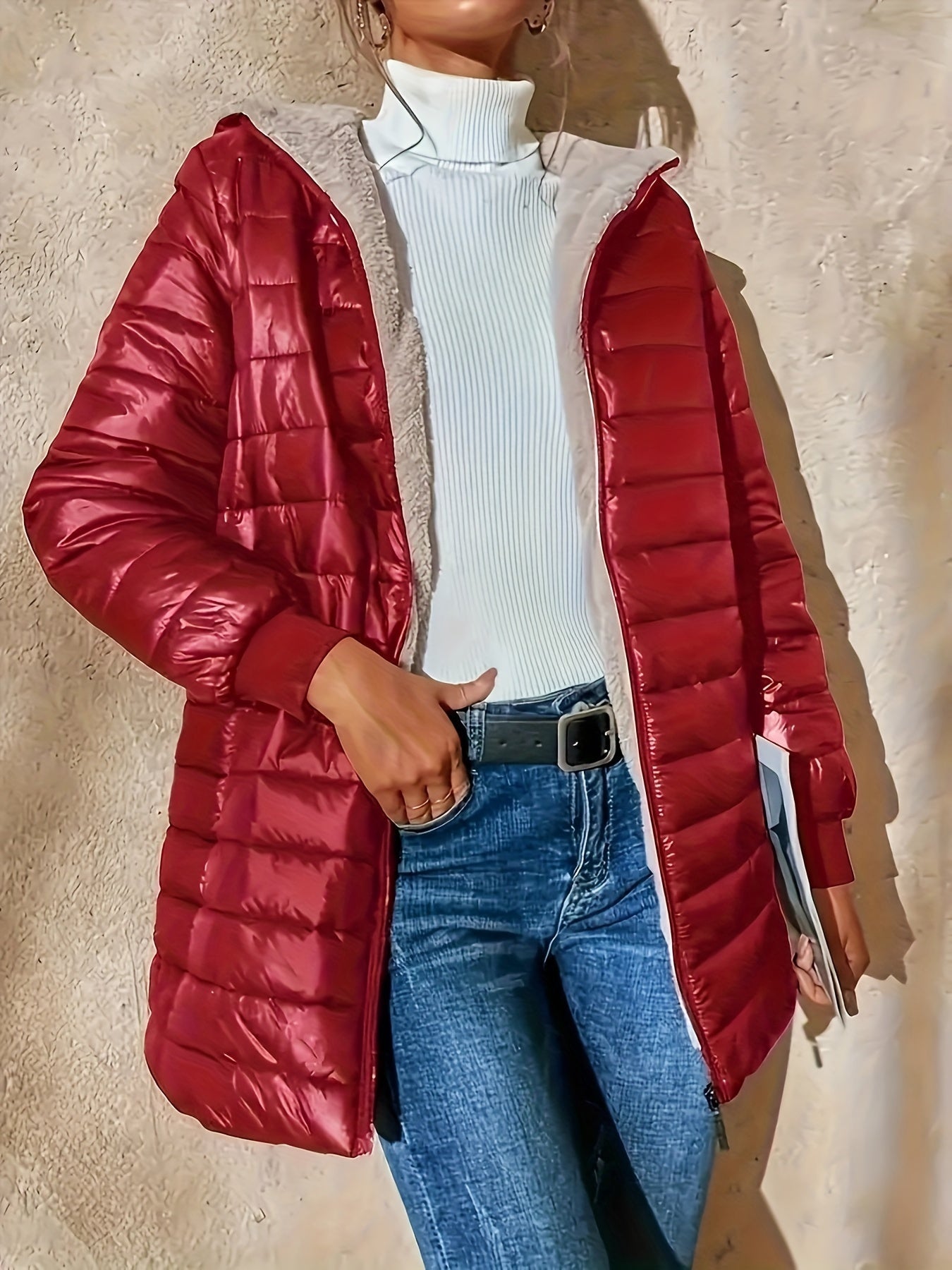 Enrica | Lässige lange Jacke
