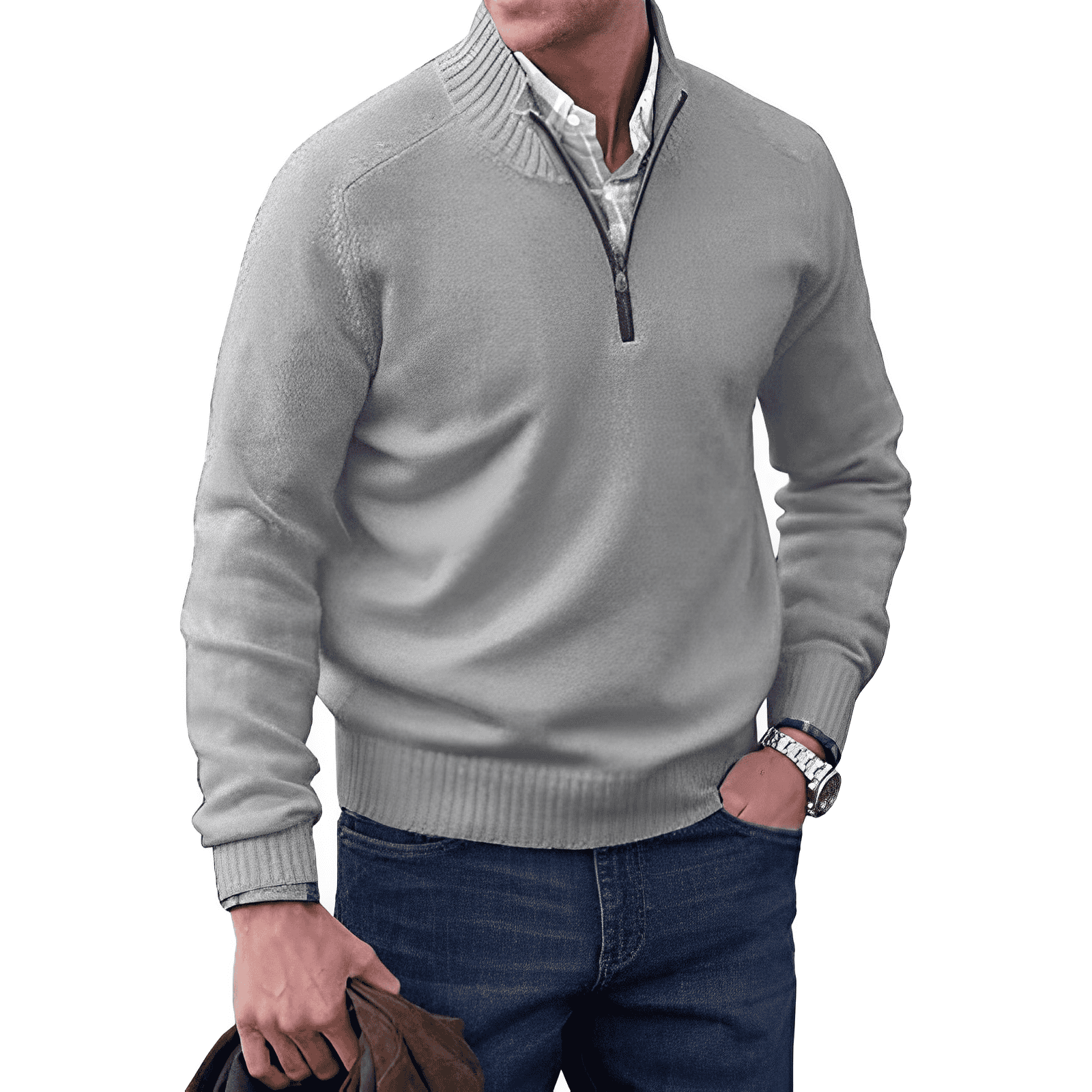 Christoph™ - Pullover mit Reißverschluss