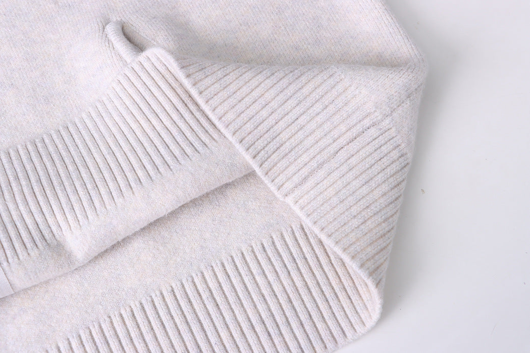 Oversize-Strickjacke mit offenem Kragen