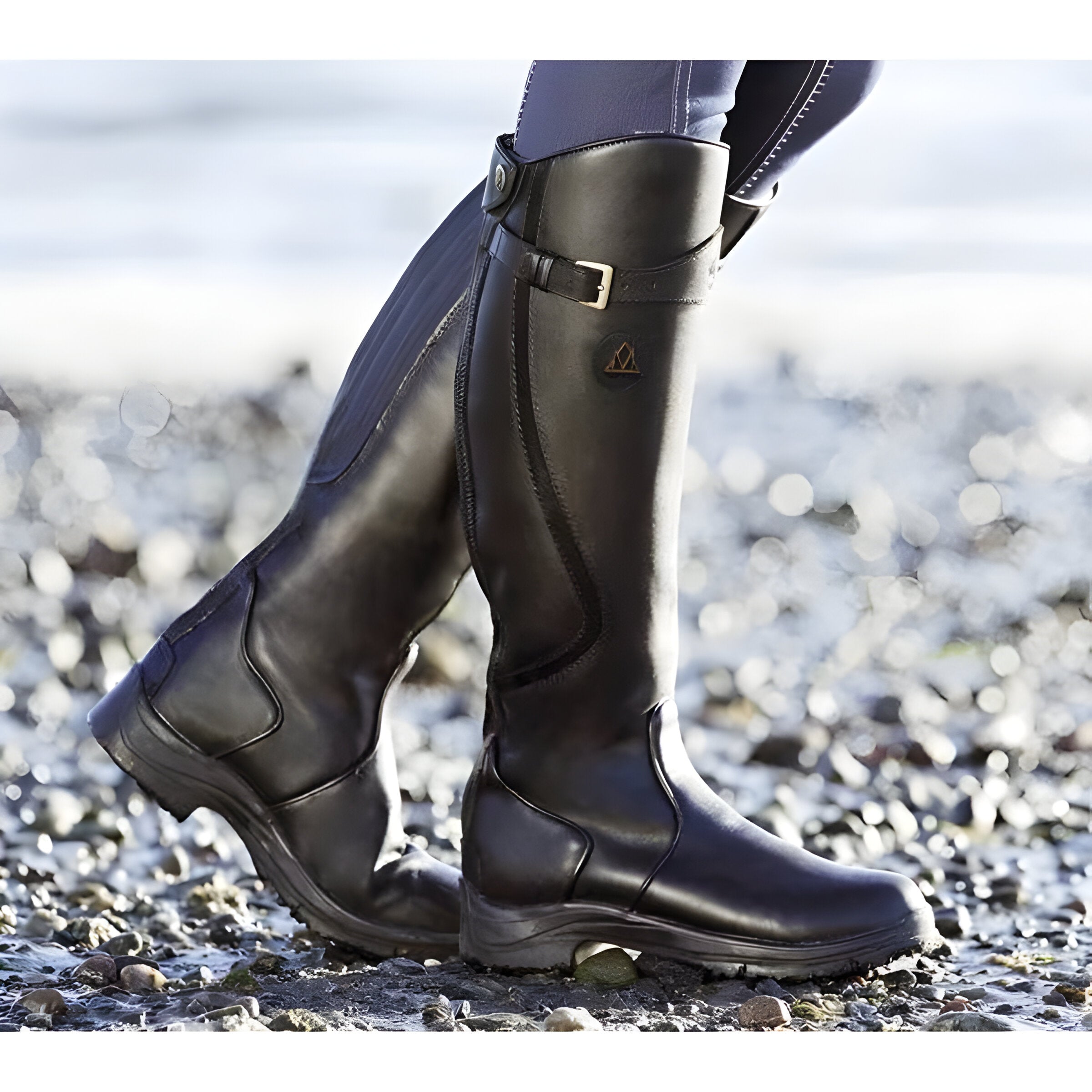 Morgan - Lange Lederstiefel