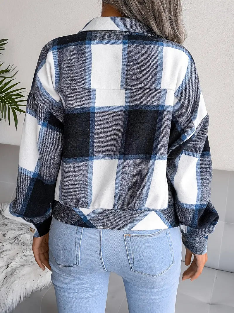 Karierte Flanelljacke