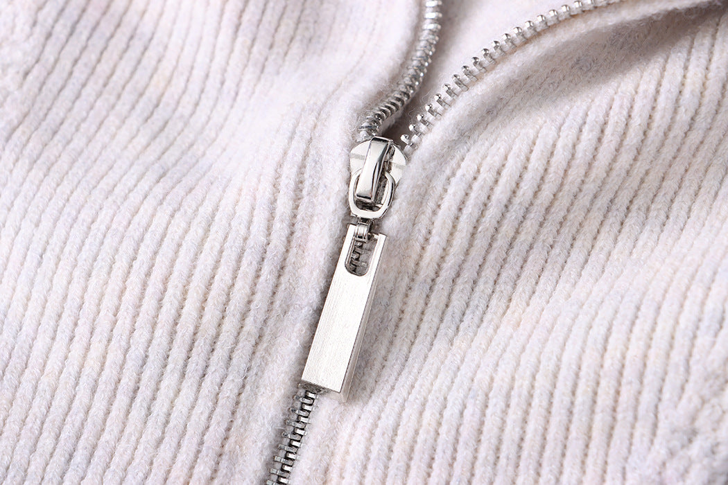 Oversize-Strickjacke mit offenem Kragen