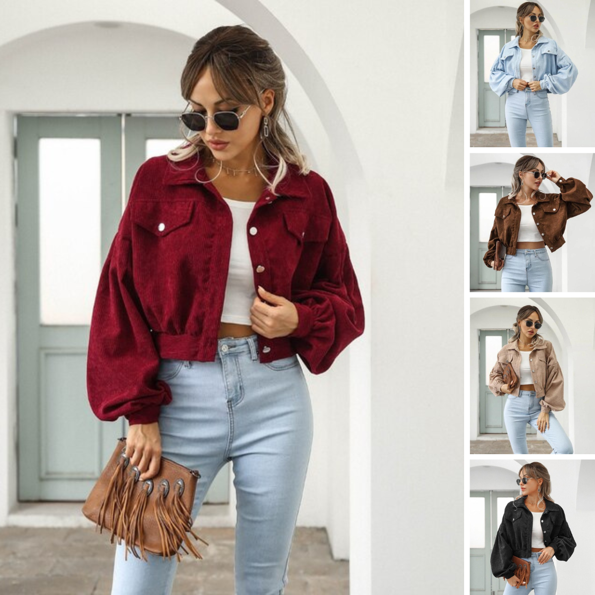 Brianna | Damen Gekürzt Jacke