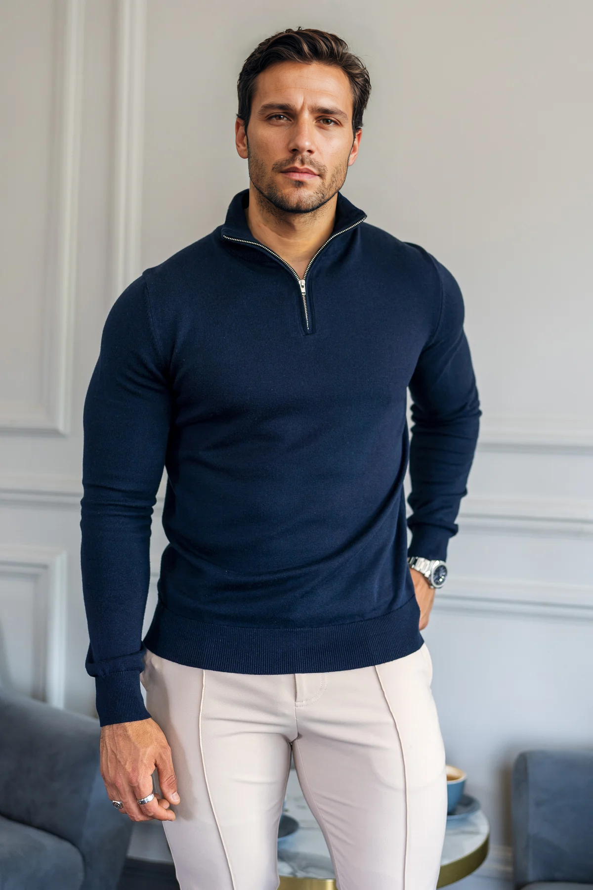 Leandro Zip-Sweater