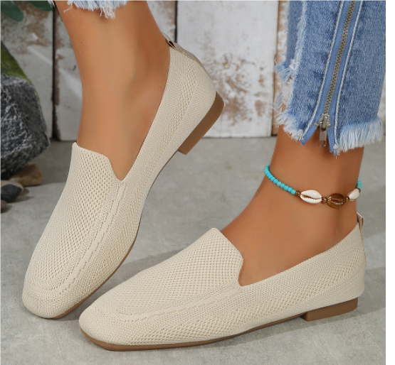 Layra | Gestrickte flache Schuhe