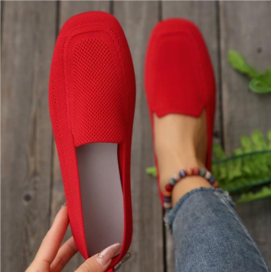 Layra | Gestrickte flache Schuhe