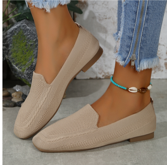 Layra | Gestrickte flache Schuhe