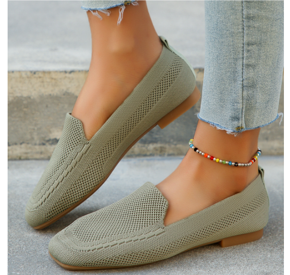 Layra | Gestrickte flache Schuhe