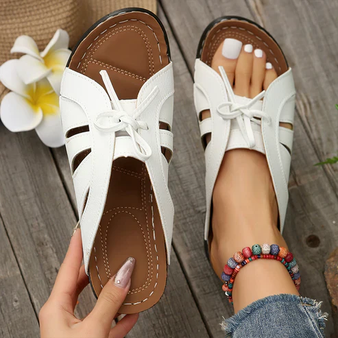 Elke | Sandalen mit Schleifenknoten