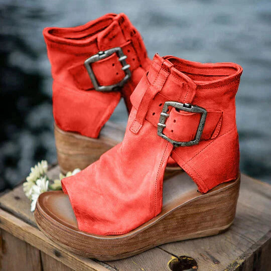 Jhoanna | Boho-Keilabsatz-Sandalen für Damen