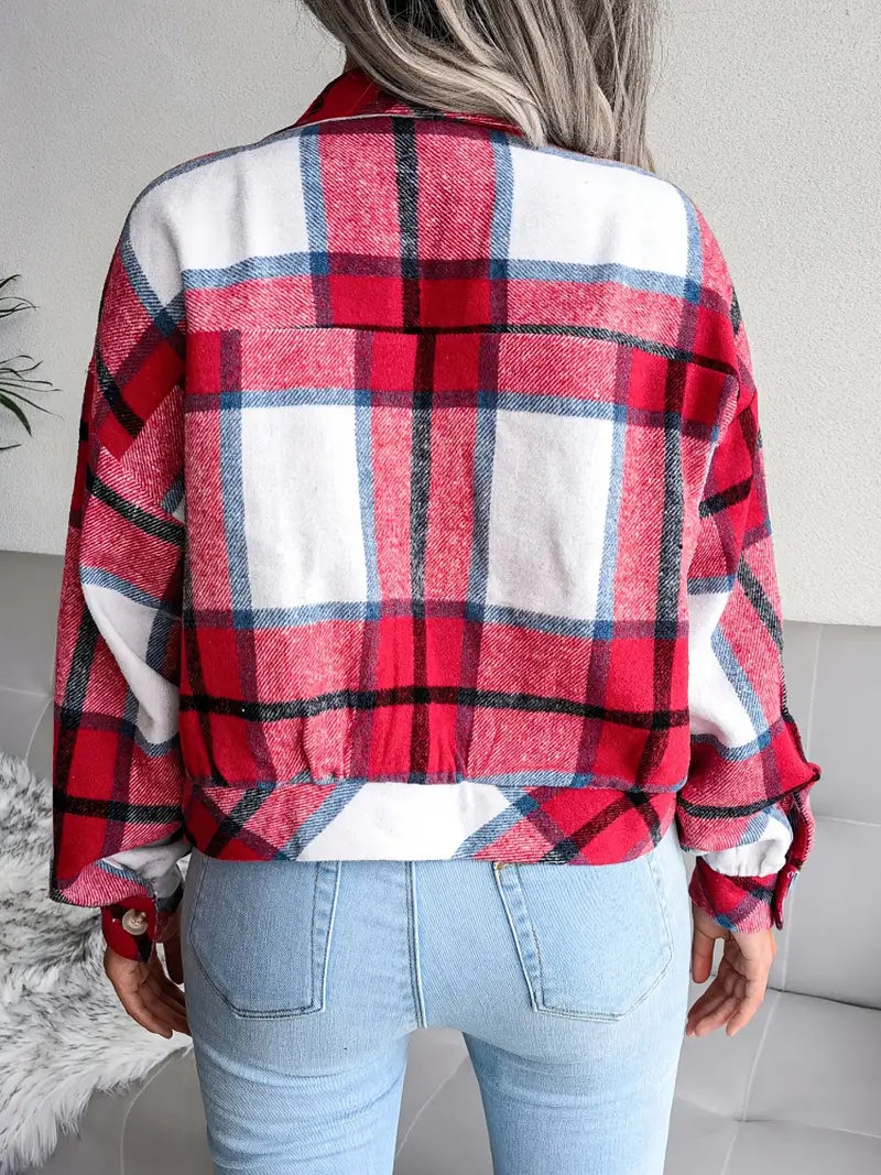 Karierte Flanelljacke