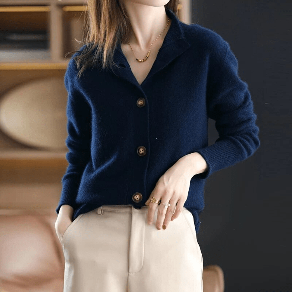 Anny | Strickstrickjacke aus Kaschmir