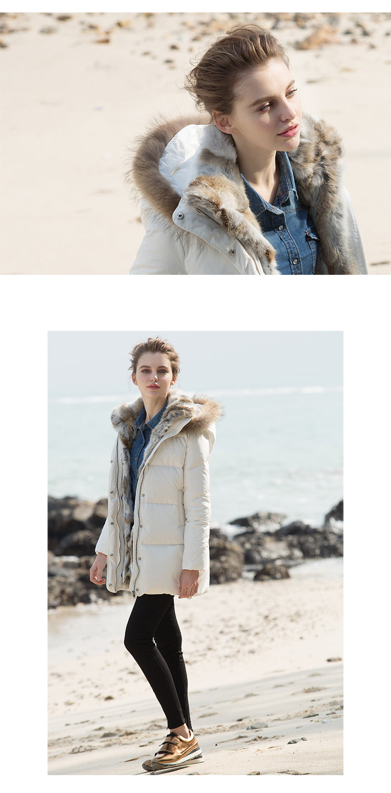 Herminy | Damen Winter Parka Jacke | Wärme