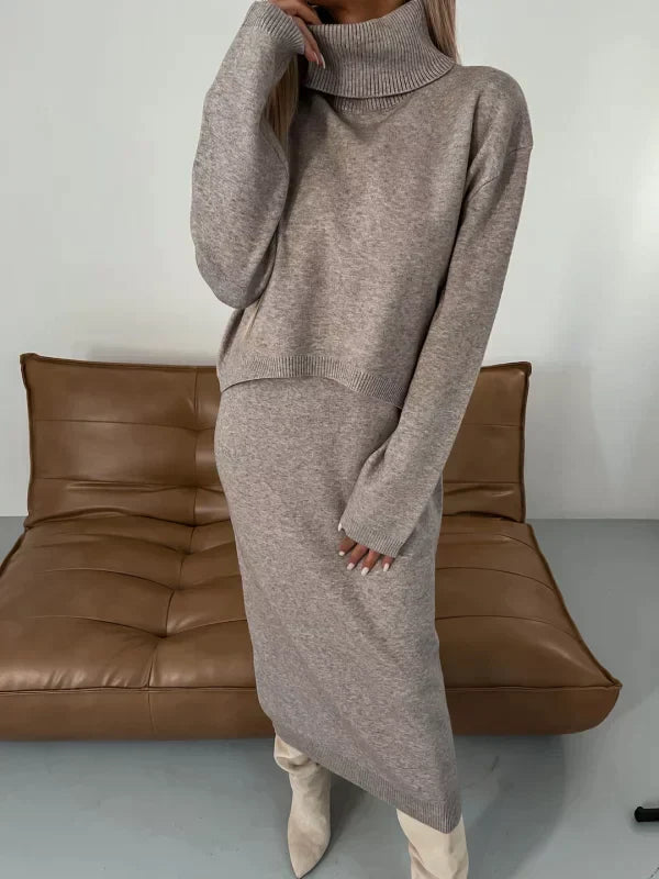 Martina | Set aus Kleid und Rollkragenpulli