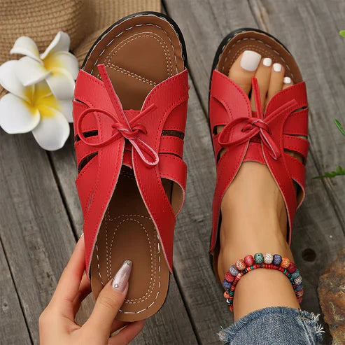 Elke | Sandalen mit Schleifenknoten