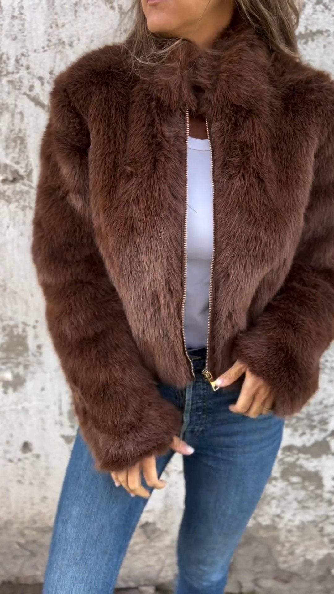 Savannah - Faux Fur Jacket