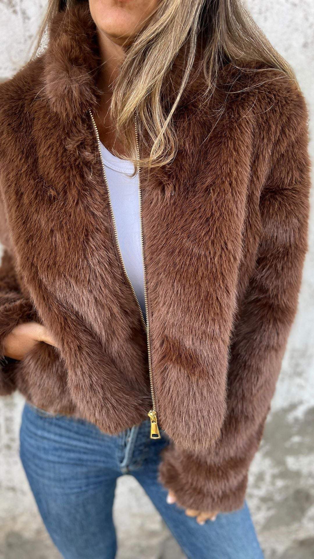 Savannah - Faux Fur Jacket